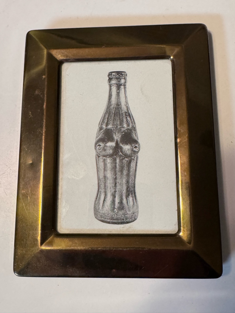Charles Frazier American Nude Bronze Picture Frame Coca Cola Bottle Print